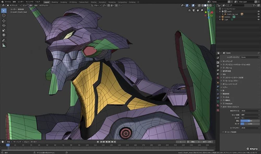 Định hình các hình khối đó sao cho phù hợp chính xác với đường viền mô hình nhân vật của bạn