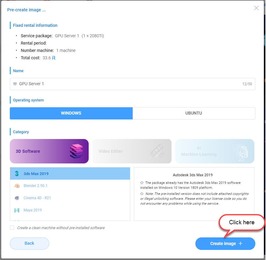 How to use Fixed Rental service of iRender