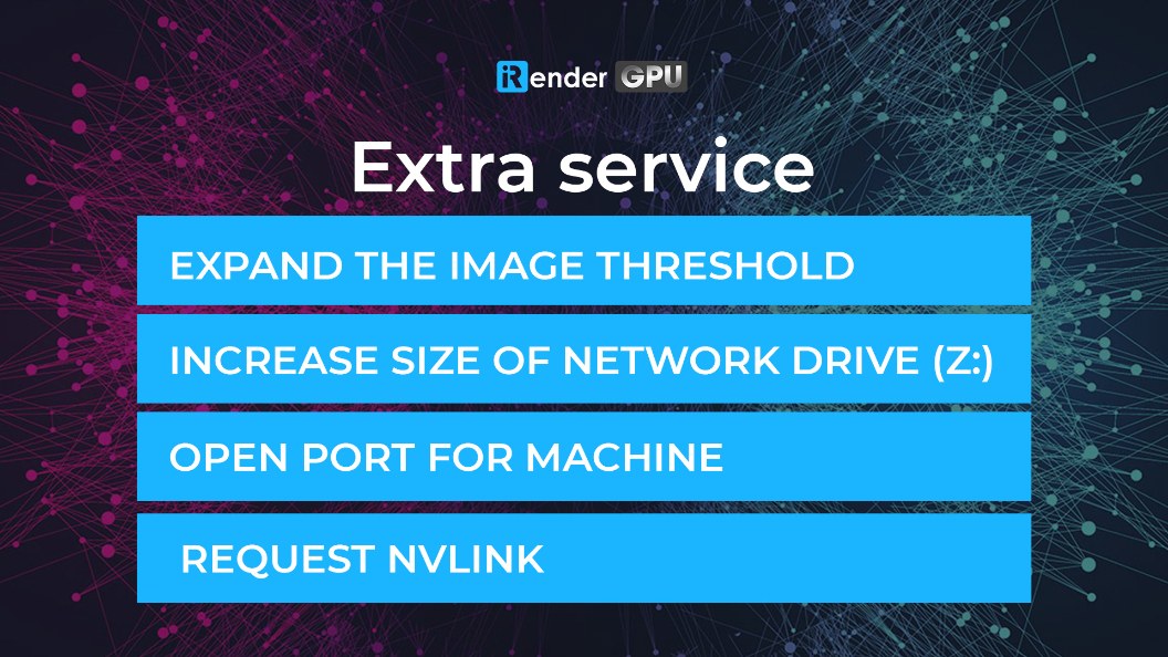 How to use EXTRA SERVICE feature of iRender?
