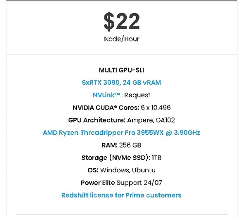The most powerful & high speed server for Multi-GPUs rendering 1