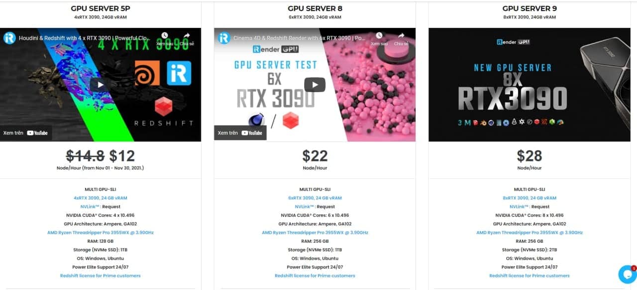 Iray GPU rendering