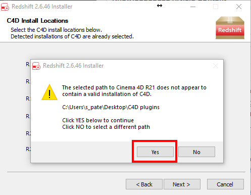 Redshift không hiển thị