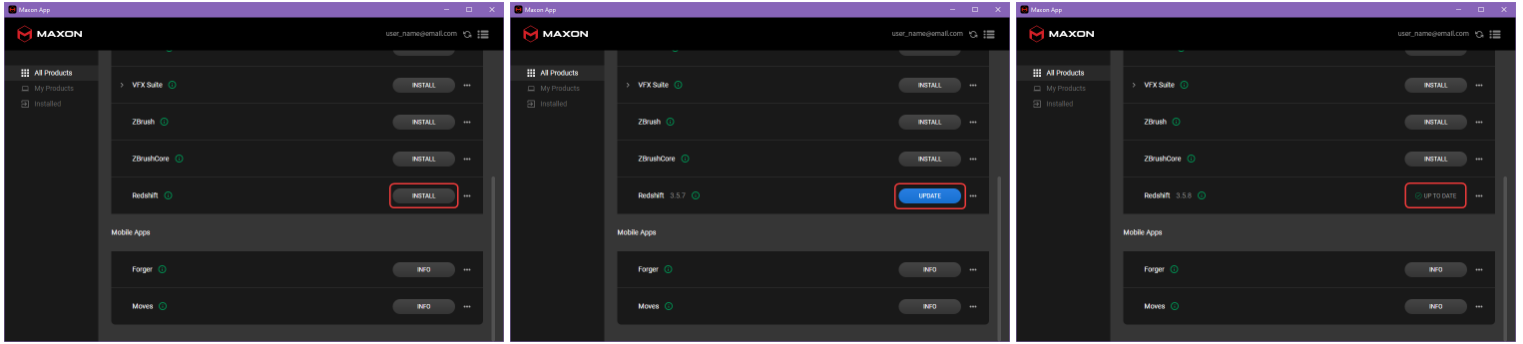 trình kết xuất Redshift