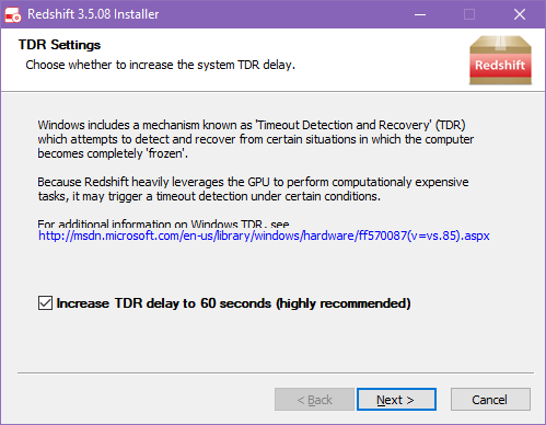 trình kết xuất Redshift