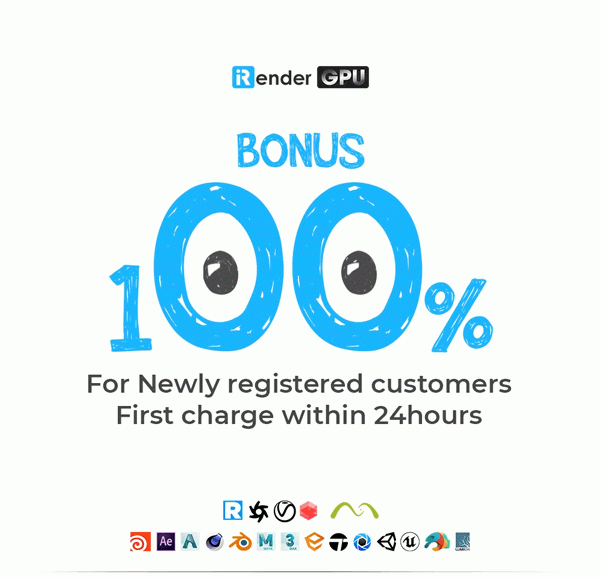 iRender 100% bonus promotion