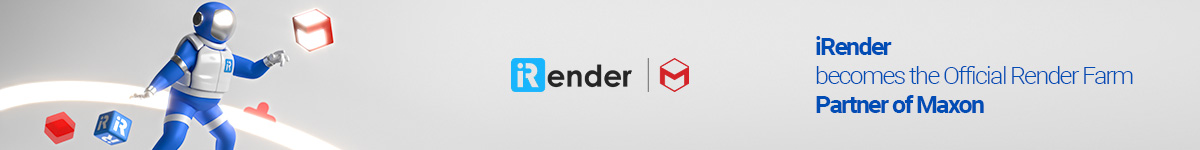 iRender becomes official render farm partner of Maxon