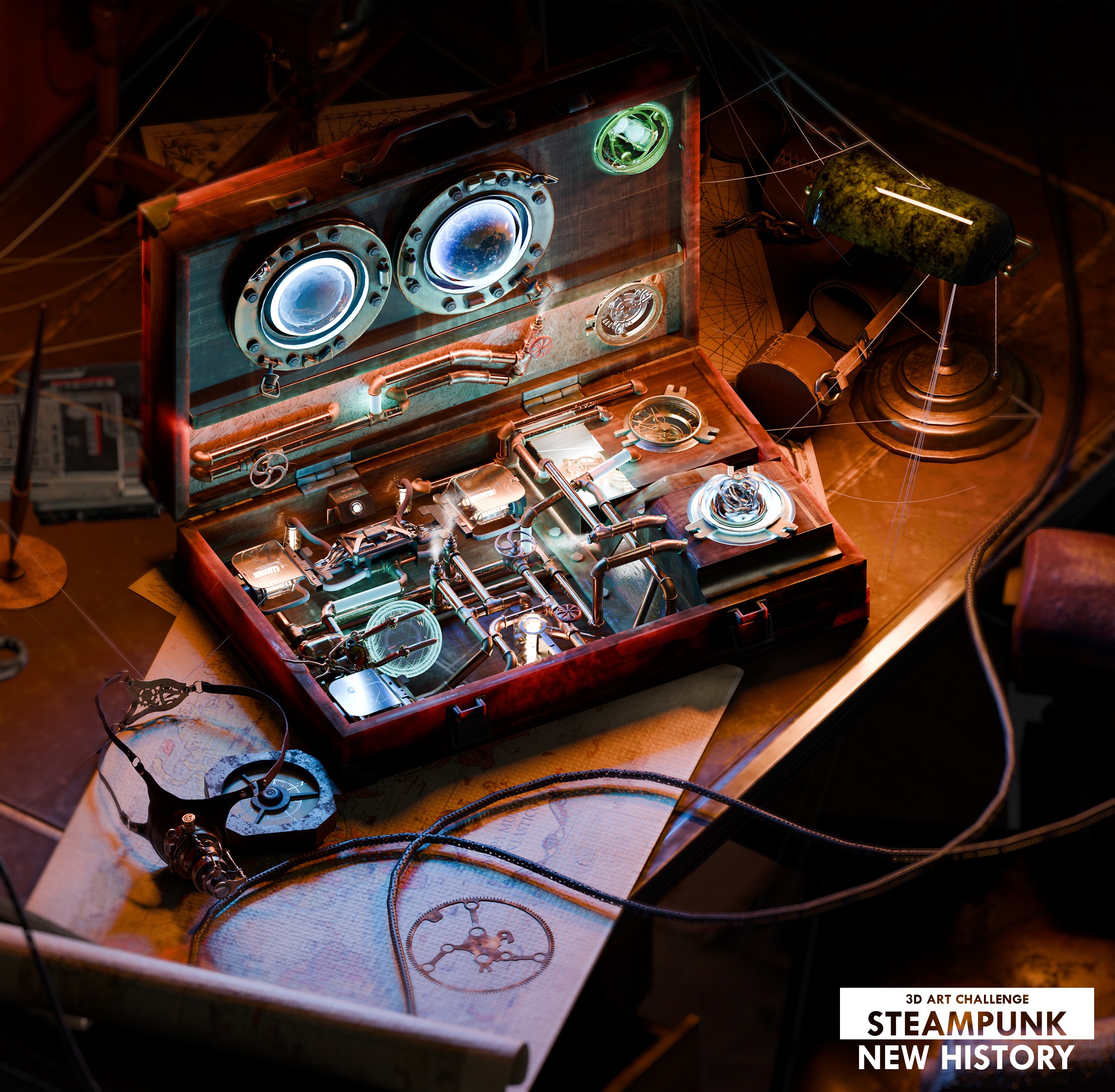 Steampunk: New History Challenge Winners Time Maker Briefcase