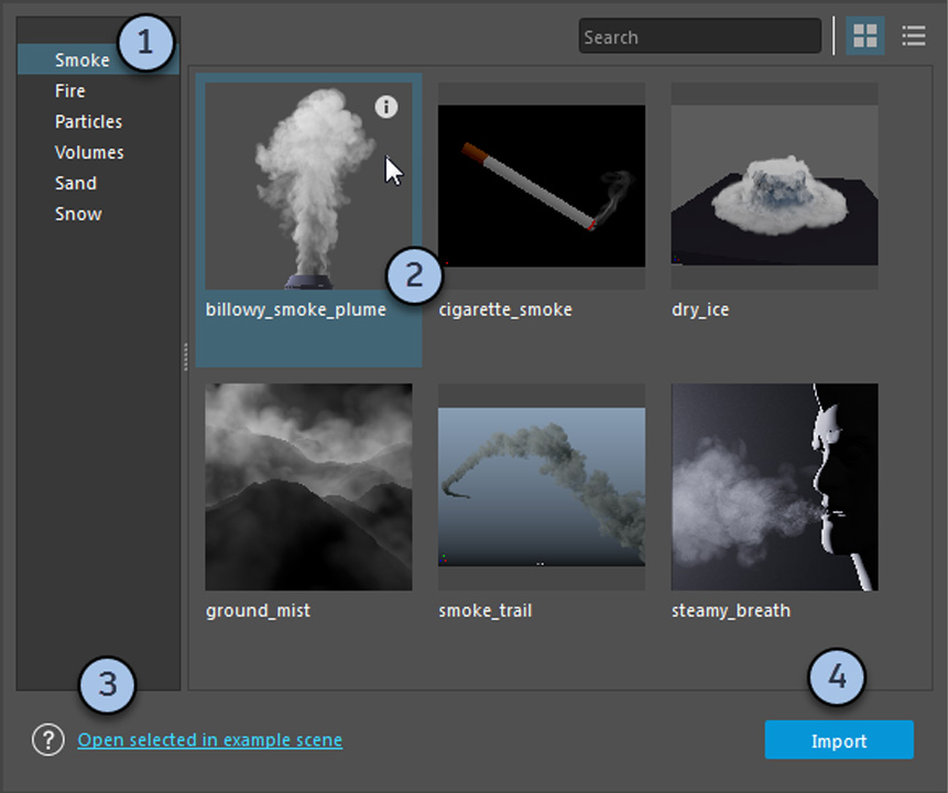Understanding of detailed effects and environments with Bifrost in Maya 4
