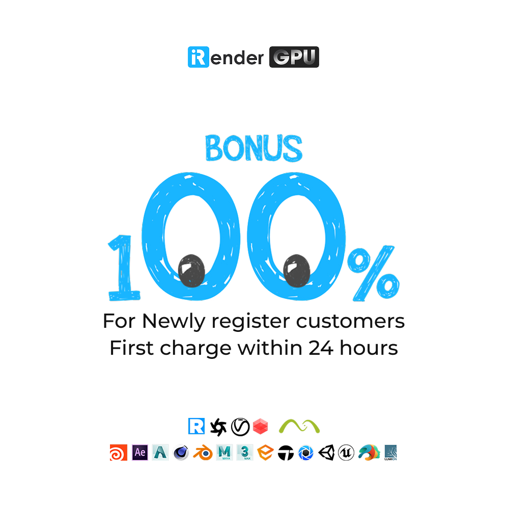 iRender 100% bonus