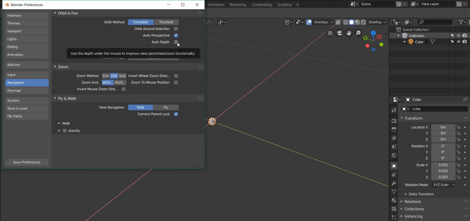 How to fix Zoom Stops in Blender 5