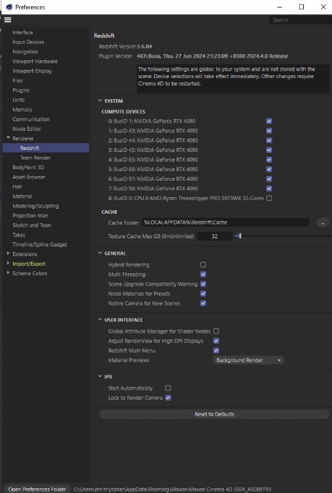 How to fix Cinema 4D render slow on multi-card servers 1