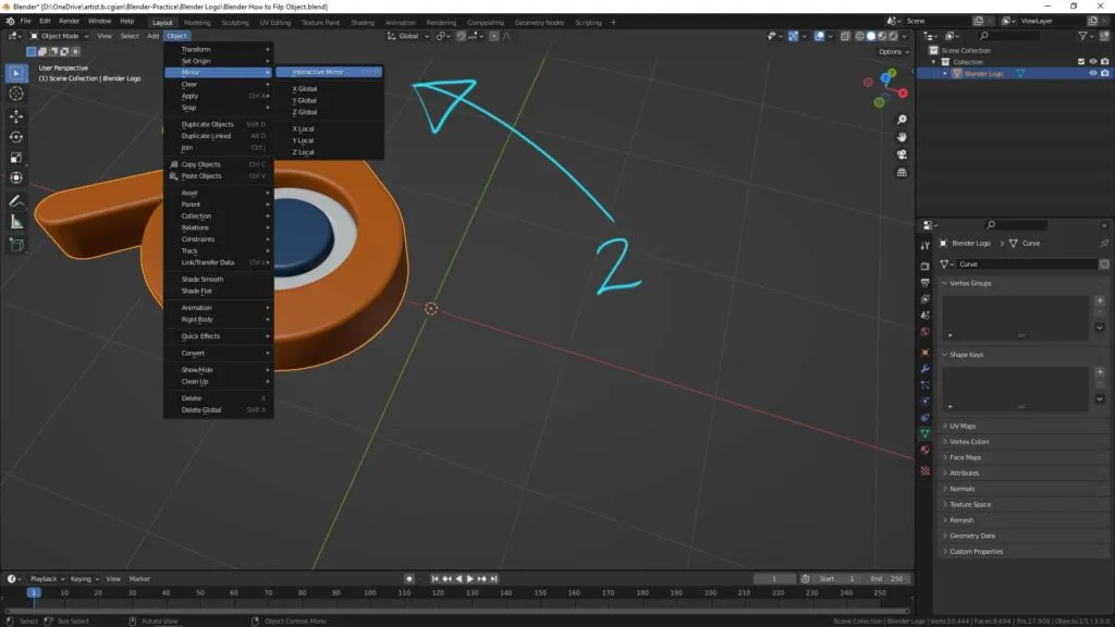 How to rotate and flip textures in Blender 4