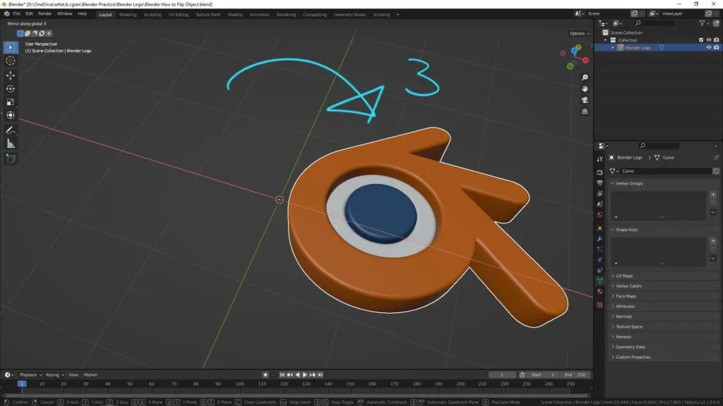 How to rotate and flip textures in Blender 5