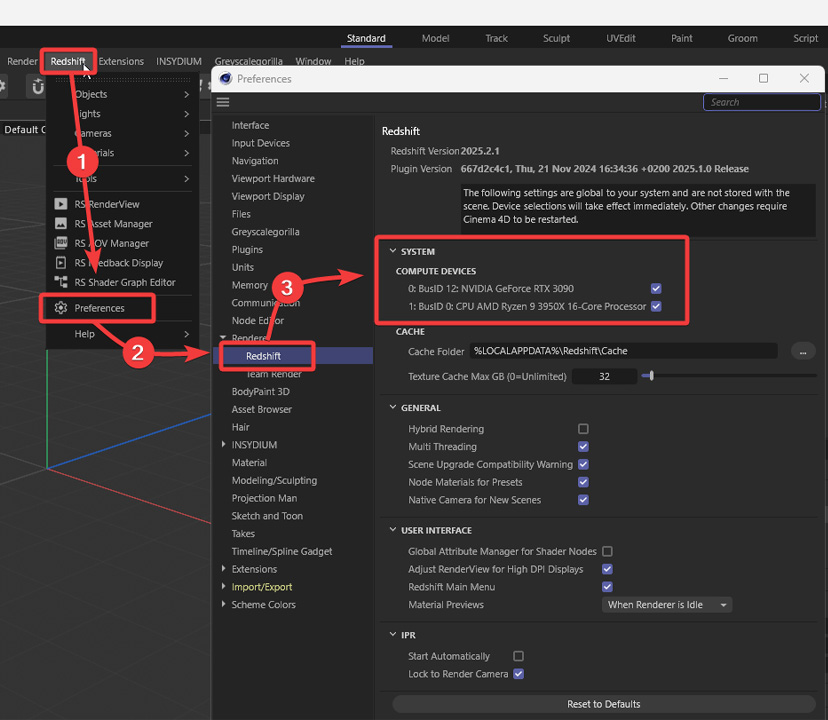 Reasons and solutions for Redshift Error with iRender 3