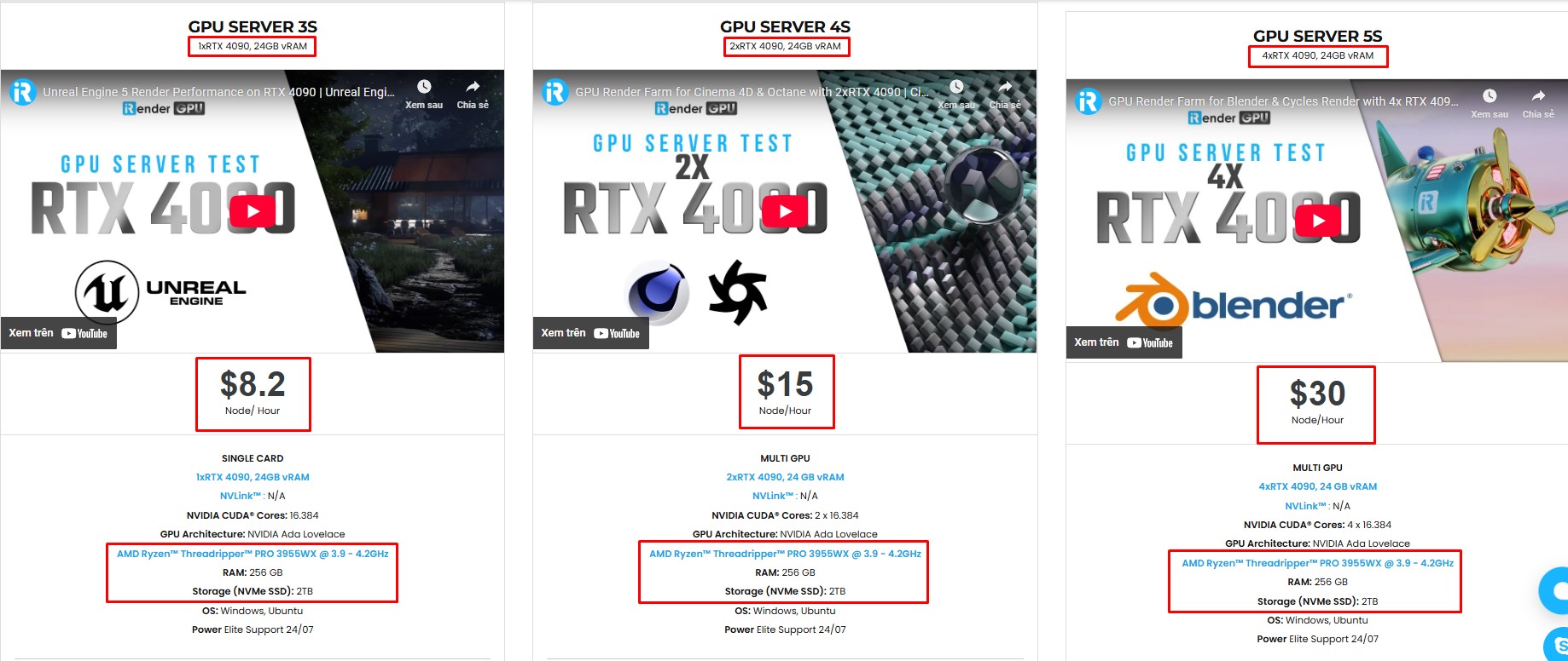 iRender price 1