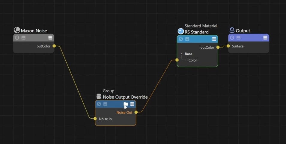 How to Create a Noise Output Override Node in Cinema 4D 3