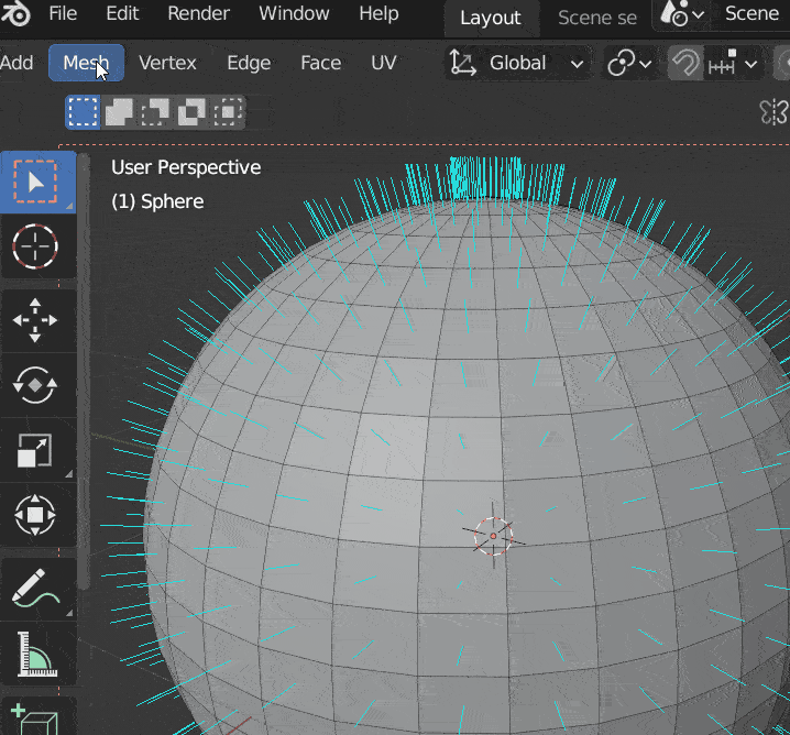 How to fix dark areas on a mesh in Blender