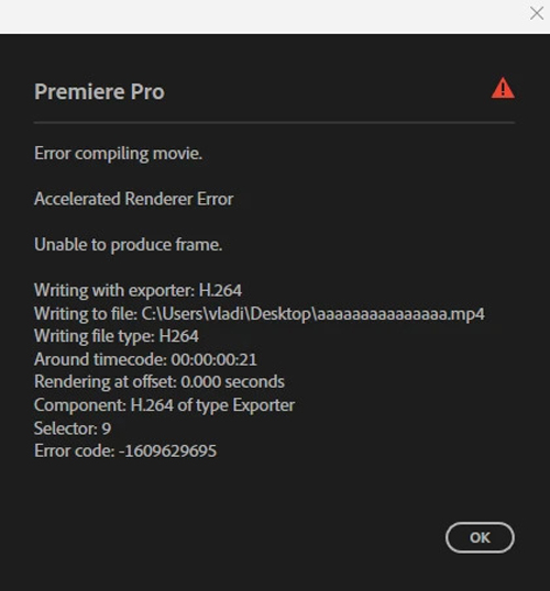 How to fix Premiere Pro Rendering Error image 2