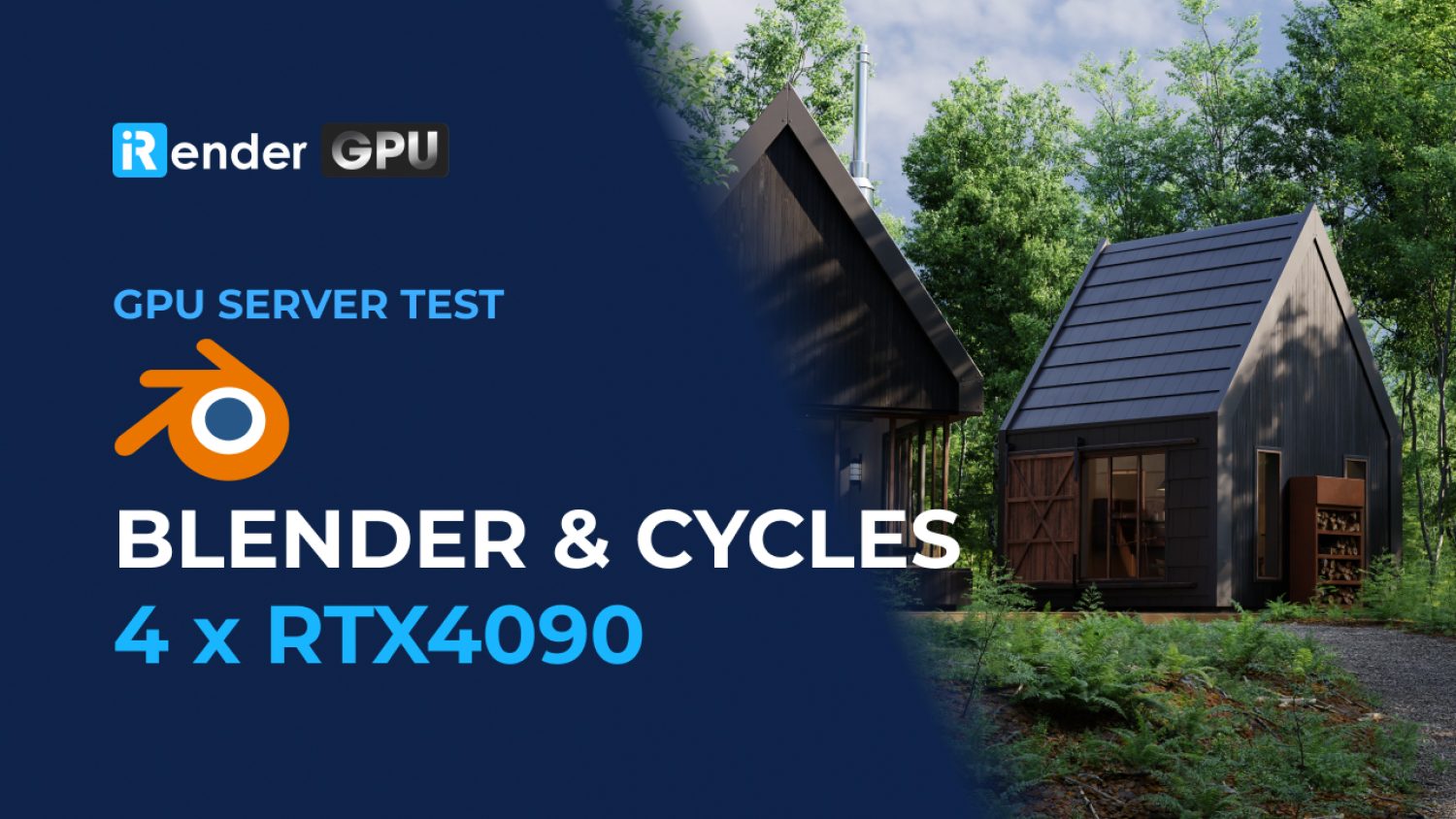 iRender GPU server test 4 rtx4090 Blender